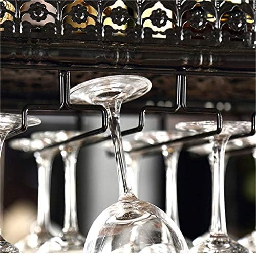 FOVKP vinski nosač, bar, restoran, viseći, vinski stakleni stalak, viseći vinski vinski držač za pohranu čašica za spašavanje nosača regala za proizvodnju regala šipka, 80 × 35cm