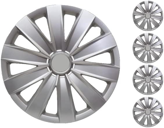 Coprit set poklopca od 4 kotača 16 inčni srebrni čvorište Snap-on odgovara Mazda