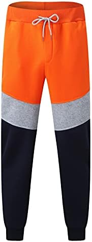 Miashui Casual track pantalone duge muške Tether prozračne u skladu sa džepovima sportske obavezujuće pantalone u boji pantalone foot Loose