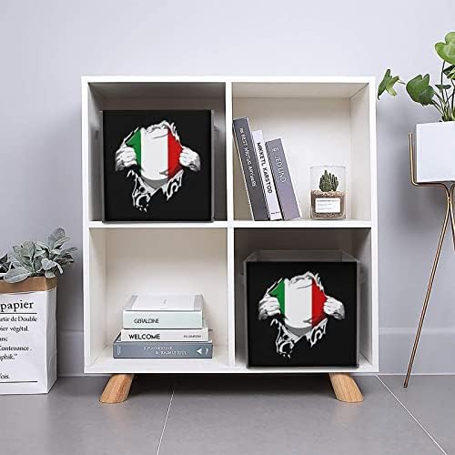 Italijanska zastava Sklapljive od skladišta kockice Organizator Trendne kutije za odlaganje tkanine umetnule