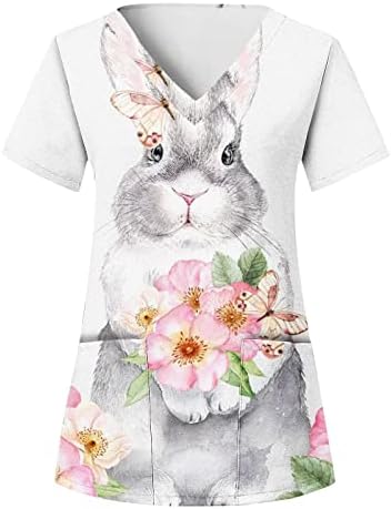 Ženska zabava Happy Easter Tees Gnome Bunny grafički majice slatka Radna Izlazak Tshirts Top