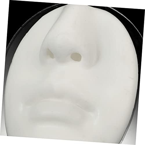 Healeived 3 set za pirsing alat za proptni znak za trening bijeli silikonski ljudski maneken model za praksu glave tijela s lažnim ustima meki nakit Dijelom simulacijskim nosom fleksibilan
