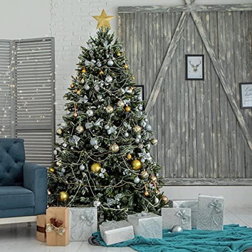 Abaodam Božićni dekor blistao je mini zvezda božićna stablo Topper Star Treetop Star Ornament za odmor za