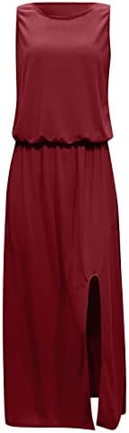 Twwone ljetne haljine za žene 2023 Ležerno sakrij struk za crtanje trbuha Maxi haljina sa muljem