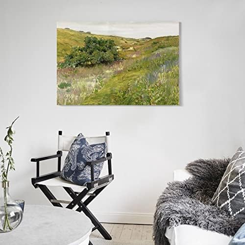 Pejzaž, impresionistički pejzaž Shinnecock Hills, William Merritt Chase. Poznati umjetnički posteri i platneni plakati i grafike zidne umjetničke slike za dnevni boravak dekor spavaće sobe 20x30inch(50x75