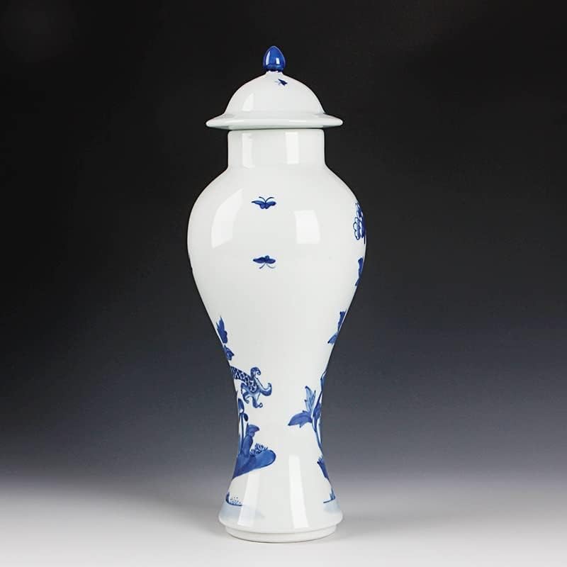 HNKDD ručno osposobljeni plavi i bijeli antikni jar porculan keramički dekoracija spremnika Tea Snacks Jar