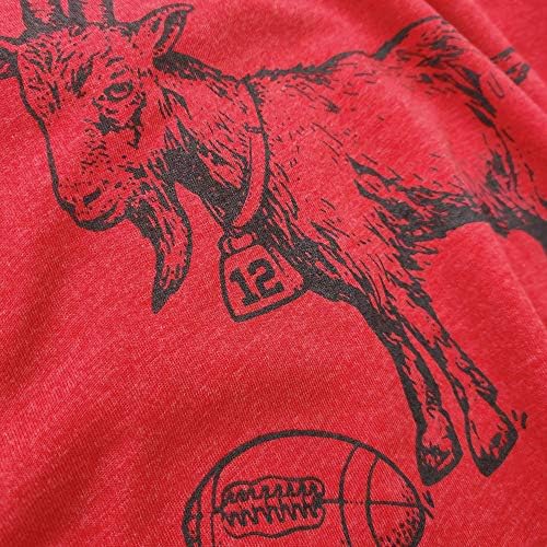 Brady Goat # 12 Majica, ručno izvučeno, tiskano u SAD-u
