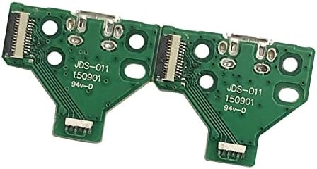 FainWan 2kom J-D-S-011 sklop zamjenskog porta za punjenje 12 Pina za PS4 DualShock 4, mikro USB adapter punjač za utičnicu modul konektora za Playstation DS4 kontroler, Flex kabl