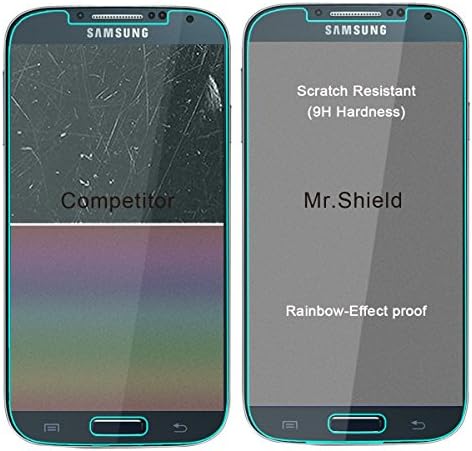 Mr. štit [3-PACK] dizajniran za Samsung Galaxy S4 [kaljeno staklo] zaštitnik ekrana [Japansko staklo sa tvrdoćom 9H] sa doživotnom zamjenom