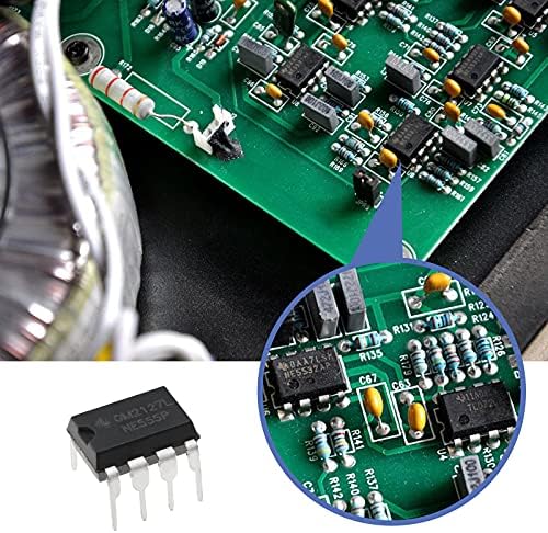 50pcs NE555P Jedno precizni tajmer tajmer čip IC impulsni generator 4.5V-18V 10mA kompatibilan sa TTL CMOS-om za kućanski aparat i električne igračke