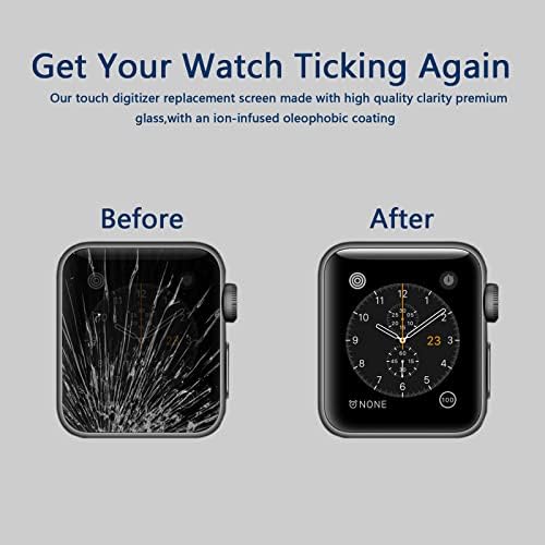 Kompatibilan sa Apple Watch serijom 6 44mm Zamjena zaslona Prednji stakleni poklopac LENS LED dodirni komplet