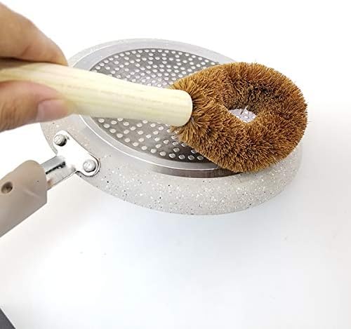 Ecyc kuhinjska četkica za čišćenje prirodne kokosove vlakne četkica ne-palica vučnica četkica odmašći na ulje