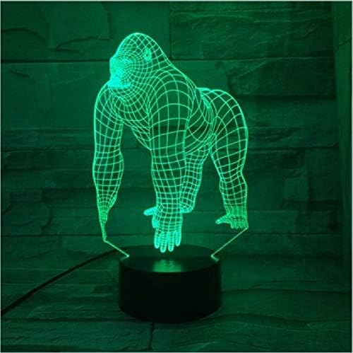 Životinja Gorilla LED noćno svjetlo dodirni senzor 7 dekorativna lampa koja mijenja boju djeca Djeca Baby
