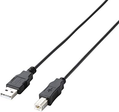 エレコム ELECOM U2C-JB15BK ECO USB kabel, USB 2.0, A-B tip, 4,9 ft, crna, 2010 model
