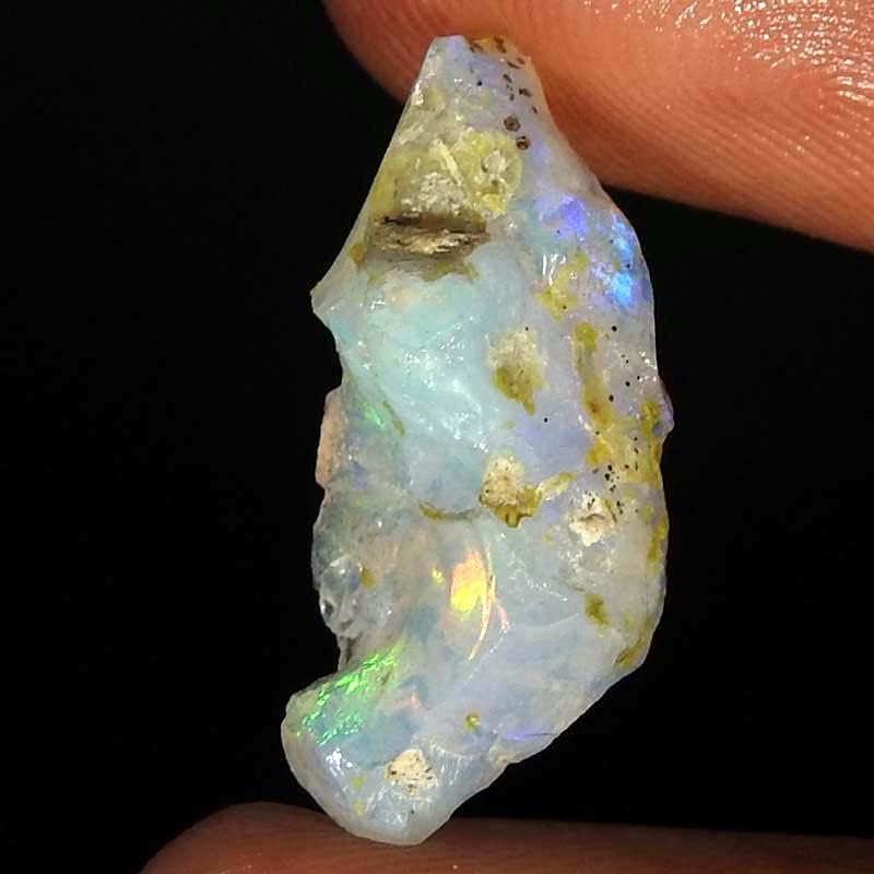 Jewelgemscraft ™ 06.40CTS. Ultra vatra sirovi opal kamen, prirodni grubi, kristali dragog kamenja,