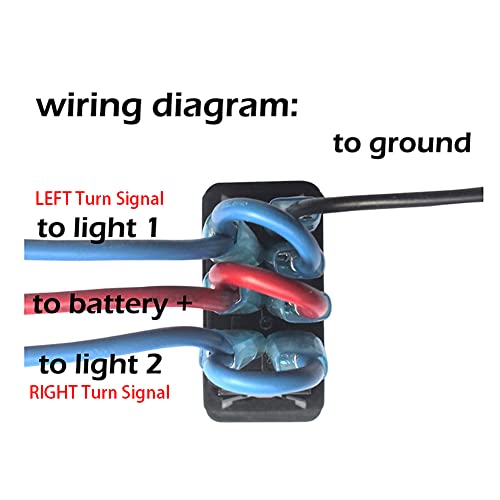 Bacautoparts plavi LED preklopni prekidač signala 7pin uključen DPDT preklopnik za uključivanje za ARB /