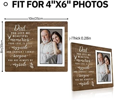 Steadstyle spomen okviri - simpatijski pokloni za gubitak oca - tata okvira za slike - Memorijalni pokloni za gubitak tata, ožalošćenih poklona za gubitak oca - sećanja 4x6 na fotografiji