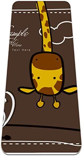 Siebzeh slatka žirafa Jelena Premium debeli Yoga Mat Eco Friendly gumene zdravlje & amp; fitnes non Slip