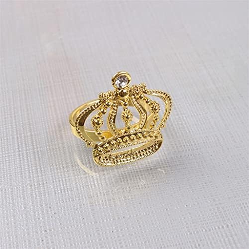 Walnuta Golden Fashion Prstenje za salvete Pjenušava kopče salveta za salvete Roning za trčanje Dekor