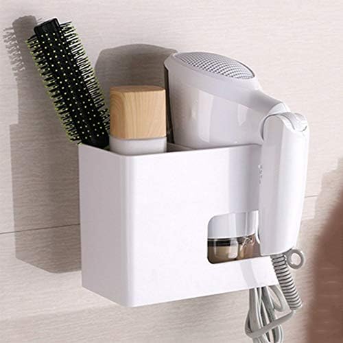 KMMK Kuća za kupatilo, ručnik, nosač ručnika, nosač polica za kosu za suši za kosu za suši za kosu na drva bez bušenja držač za bušenje u kupaonici, 1