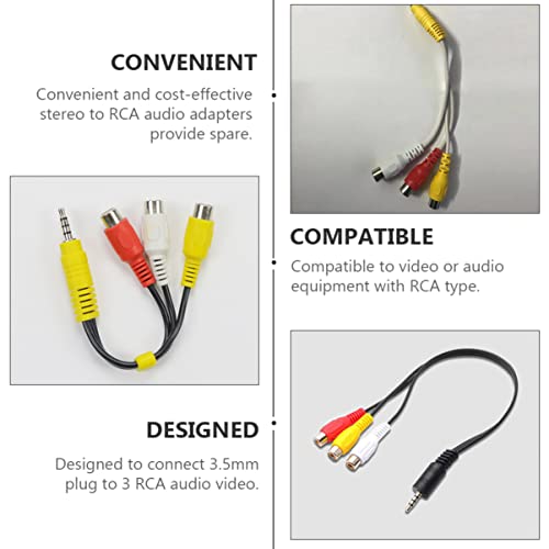 Mobestech 4kom bijeli To-Way Žuti av tv Adapter Slušalice Zvučnici konektor slušalice kabl Mm uređaji crveno-top