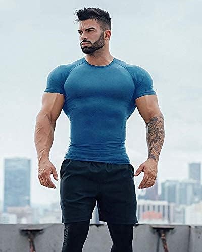 COOFANDY muške 3 pakovanja trenažne majice kratki rukavi teretana Bodybuilding mišići majice osnovni sloj