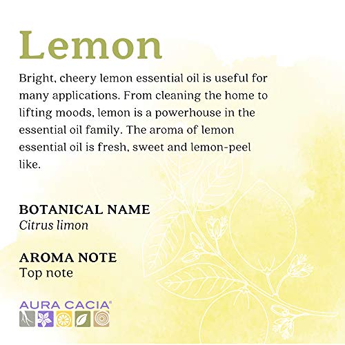 Aura Cacia čisto limunsko esencijalno ulje/GC / MS testirano za čistoću / 15 ml | Citrus limon