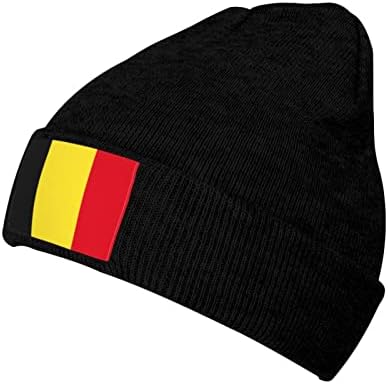 Katarska Zastava pleteni šešir meka klasična rastezljiva skijaška kapa zimska topla kapa za žene i muškarce Crna