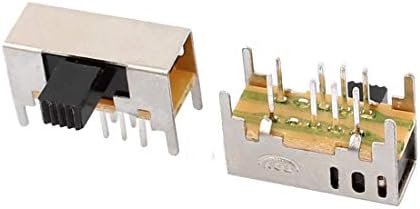 Aexit 5kom 3 plug-in prekidača pozicija 8p 2p3t panel za montiranje Micro Slide Switch prekidači za zaključavanje Izlazni prekidači Toy Switch