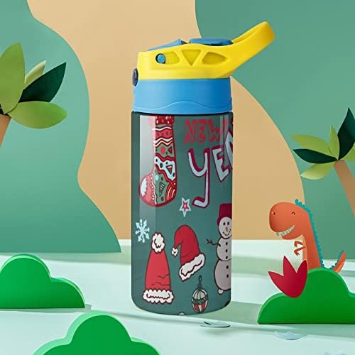 Termos Cup božićne boce od slame 500mL nehrđajući čelik TUMBLE TUMBER PUTNI KUP za dječake