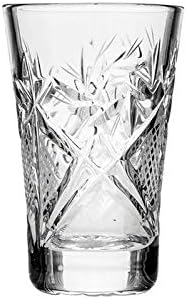 Svjetski poklon Set od 6 ruskih kristalnih čaša 1.2 oz. Ručno napravljeni Sovjetski SSSR Vodka strijelci - Vintage dizajn