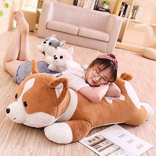 Tianminjiedm Lovely Corgi Dog Plish igračka punjena mekani životinjski crtani jastuk za djecu djece