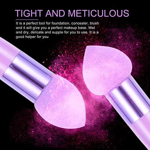 MoBestech 3pcs Aplikatore za šminke sa ručkama, spužva za sjenilo za sjenilo Šminka, sjenila za sjenilo, četke za sjenilo za oči, četkice za šminku za oči set za žene djevojke -purple
