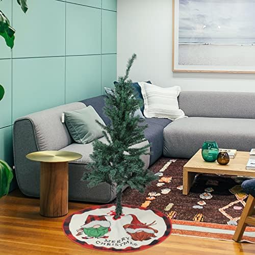 Prettyzoom božićni klirens gnomi božićne suknje 32 inčni ukrasi za božićne stablo | Božićna zabava favorizira plišanu suknju od drveća