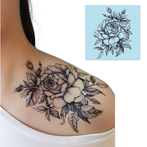 Dalin 4 listova Privremene tetovaže za muškarce Ženska kolekcija cvijeća