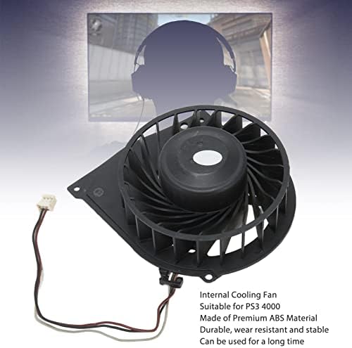 Interni ventilator za hlađenje, zamjenski 3-polni konektor za ventilator za hlađenje konzole za igre za PS3 4000