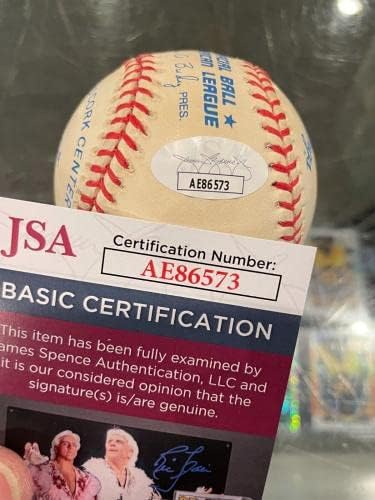 Paul Hopkins Washington senatori potpisuju bejzbol JSA narezani 59. HR babe Ruth - autogramirani bejzbol