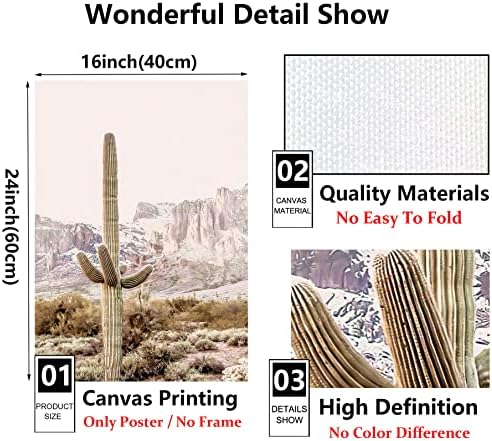 Pustinjski pejzaž platneni zid Umjetnost kaktus pustinjska Umjetnost štampa Pink pustinjski zid Umjetnost