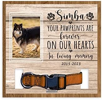 Otisci vaših šapa zauvijek su u našim srcima, personalizirani Finski držač ovratnika za pse Lapphunds, znak ovratnika za kućne ljubimce sa fotografijom, spomen znak za kućne ljubimce