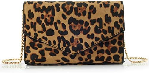 Hoxis večernja kvačila s kovertom s Leopardovim printom ženska torba za rame