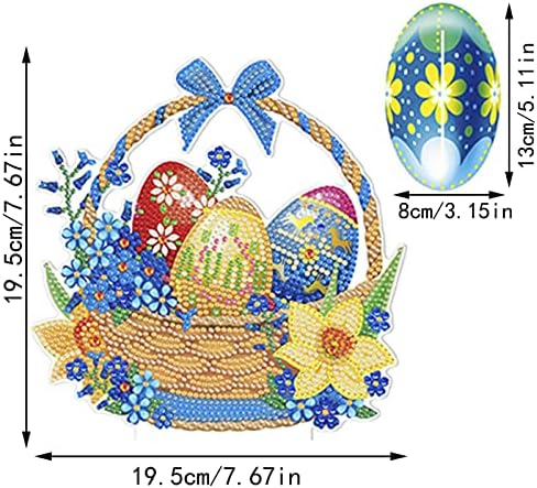 Mali ukras za uskrsnu uništavanje Kompleti za okrugli kućne dijamantske bušilice Easter Decoration
