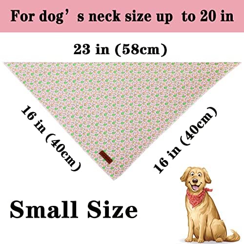 Jedinstveni stil šape dog bandanas 1pc Pamučni trokutni šal za pse za male srednje velike pse i mačke-ružičaste