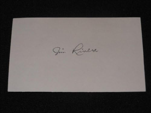 Chicago White Sox Jim Rivera potpisao je 3x5 indeks autografa TOUGH SR