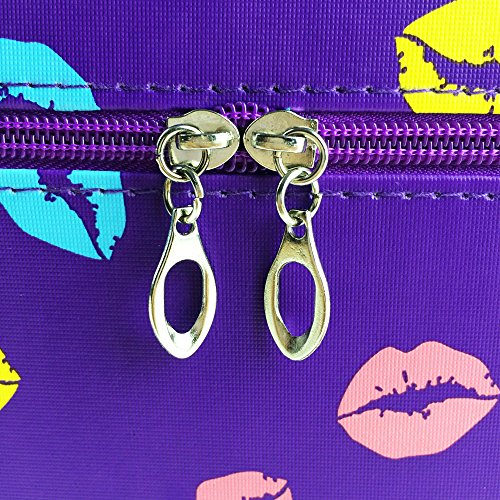 Kiss Lips Ispišite kozmetičku torbu sa ručkom za šminku Torbu za šminku Toaletna torba Organizator za žene