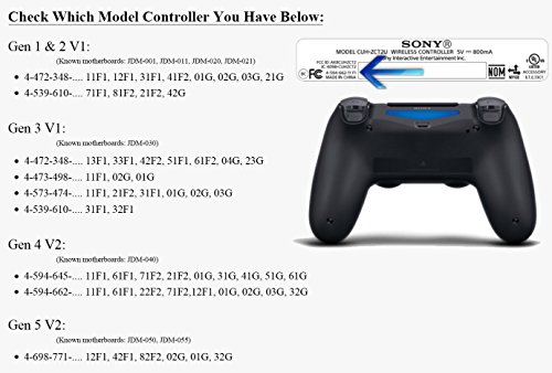 MODFREAKZ® Full tipka Podesite dodirnu ploču DPad svijetloplava za PS4 Gen 1,2 V1 kontroler