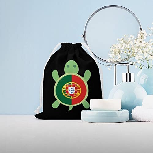 Portugal zastava kornjače platno za skladištenje za pohranu za nevolje za nevu za višekratnu vodu Torba za torbu za torbu za kućnu kuću