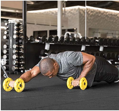 Quanjj Core Wheels Dinamička čvrstoća i AB Trainer valjak, skup 2 dinamičke jezgrene čvrstoće poboljšavaju push-up vježbe trbušni trener