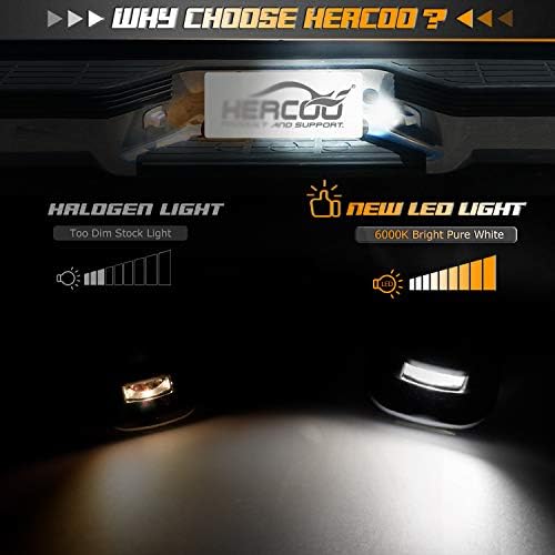 HERCOO LED registarske tablice lampa objektiv bijele sijalice Chrome kamion zadnje kućište