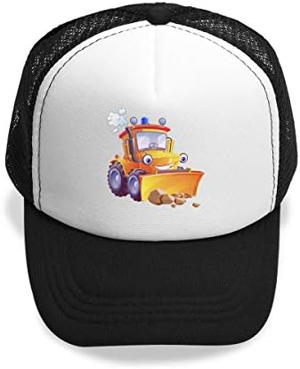 Oascuver dječakova smiješna Buldožerska kapa, štampana djeca slatka Podesiva mrežasta Kamionska bejzbol kapa