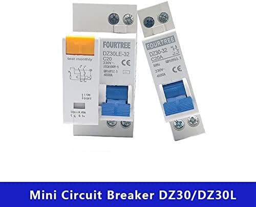 BELOF 1pcs DPN DPNL DZ30L DZ30 Mini Prekidač za curenje preostale struje za domaćinstvo MCB prekidni